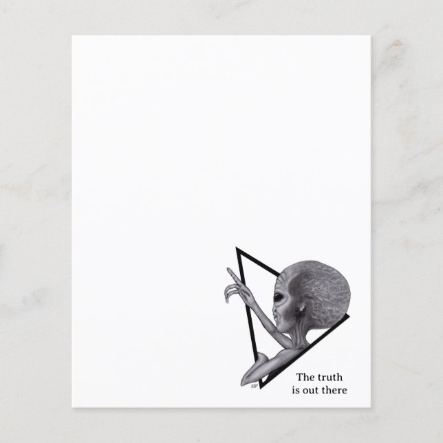 Grått Alien, sanningen finns där ute (Framsida)