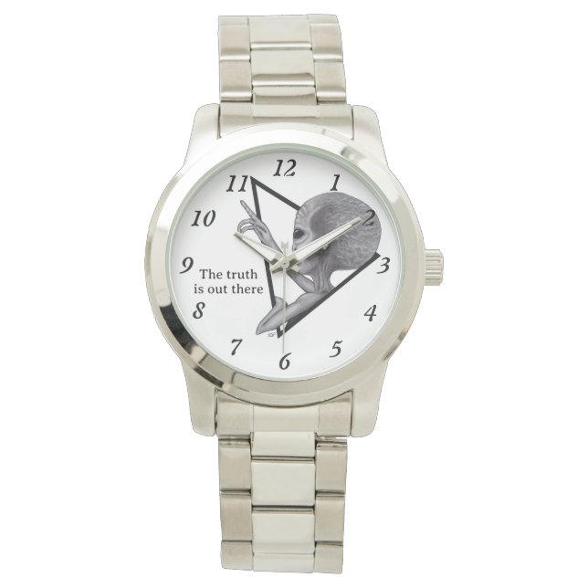 Grått Alien, sanningen finns där ute Armbandsur (Framsida)
