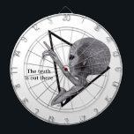 Grått Alien, sanningen finns där ute Darttavla<br><div class="desc">Grått Alien,  sanningen finns där ute,  Fantasy Art Pencil Teckning av Krisi ArtKSZP >>> Fler produkter i butikskategorin >>> Alien >>> Grått Alien,  sanningen finns där ute</div>