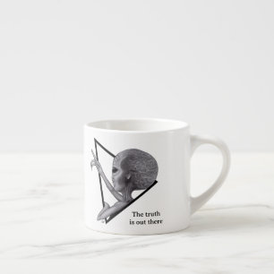 Grått Alien, sanningen finns där ute Espressomugg