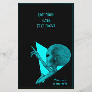 Grått Alien, sanningen finns där ute Flygblad