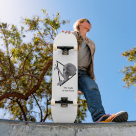 Grått Alien, sanningen finns där ute Mini Skateboard Bräda 18,5 Cm