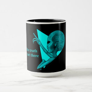 Grått Alien, sanningen finns där ute Mugg