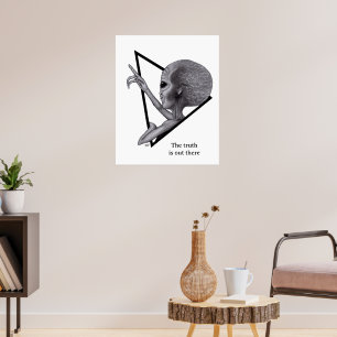 Grått Alien, sanningen finns där ute Poster