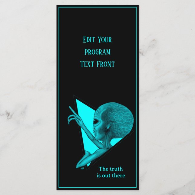 Grått Alien, sanningen finns där ute Program (Framsida)