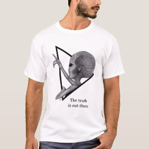 Grått Alien, sanningen finns där ute T Shirt
