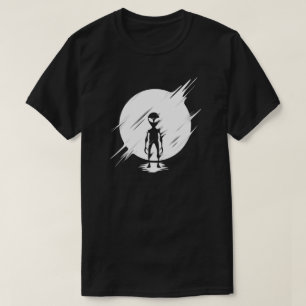 Grått Alien T Shirt