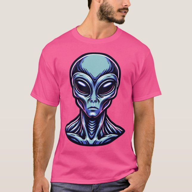 Grått Alien T Shirt (Framsida)