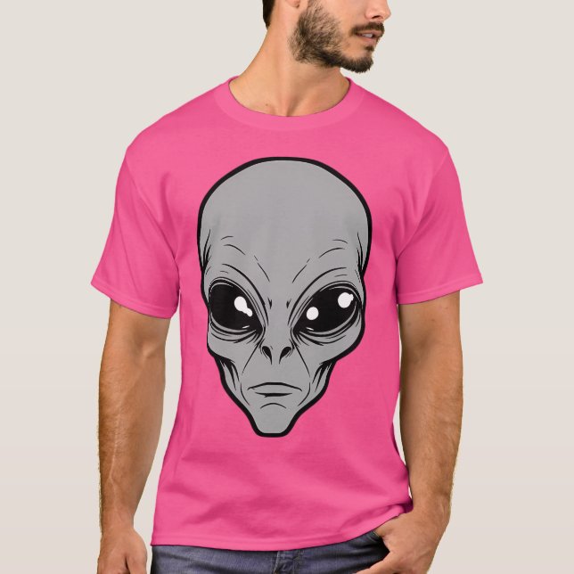 Grått Alien T Shirt (Framsida)