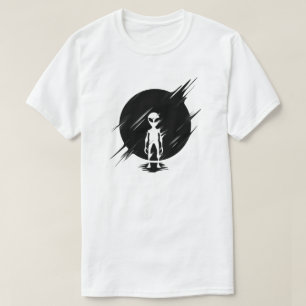 Grått Alien T Shirt