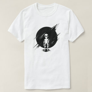 Grått Alien T Shirt