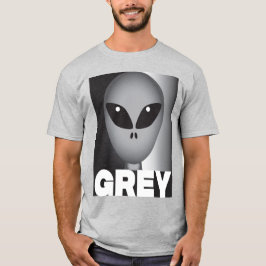 Grått Alien T Shirt