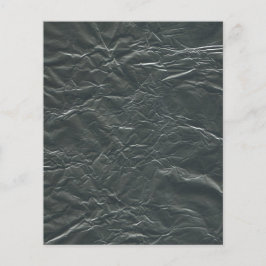 GRÅTT ALUMINUM FOIL WRINKLED BAKGRUND TAPET FLYGBLAD