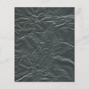 GRÅTT ALUMINUM FOIL WRINKLED BAKGRUND TAPET FLYGBLAD