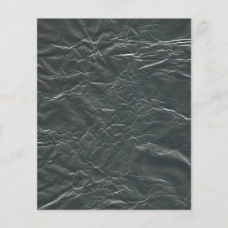 GRÅTT ALUMINUM FOIL WRINKLED BAKGRUND TAPET FLYGBLAD