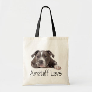 Grått American Staffordshire Terrier Hund - Amsta Tygkasse