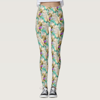 Grått Aqua Cherubs Leggings