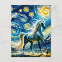 Grått Arabian Horse Van Gogh