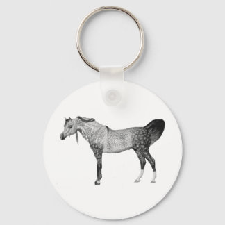 Grått Arabian Keychain Nyckelring