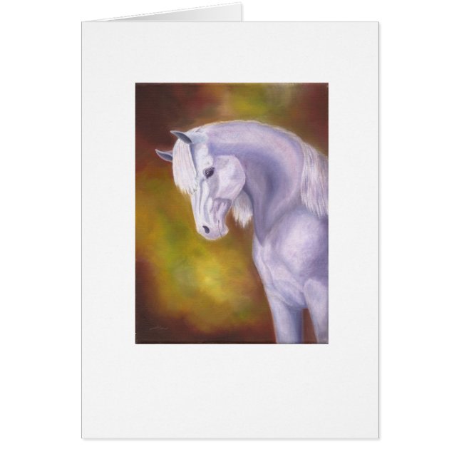 Grått Arabian Mare Hälsningskort (Framsidan)