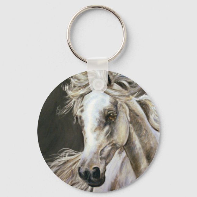 grått arabian nyckelring (Framsida)