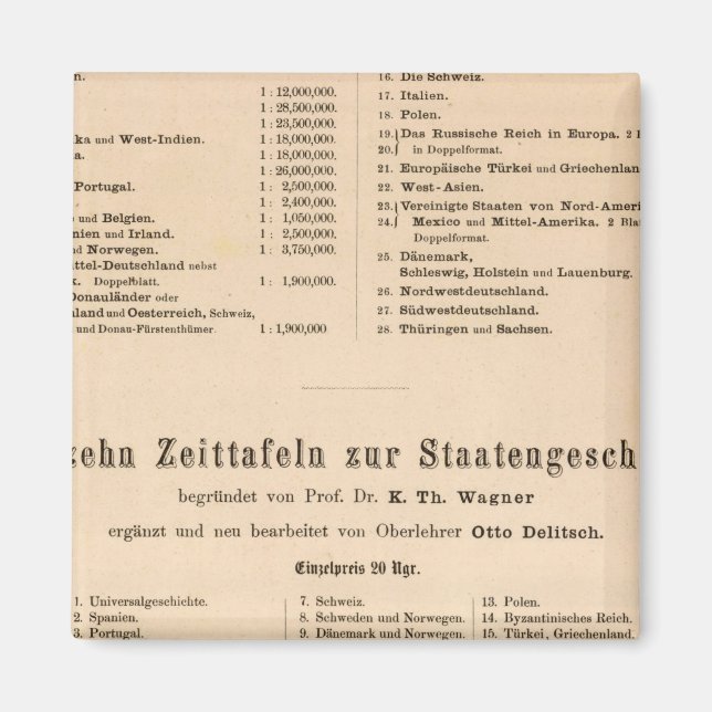 Grått Atlas Magnet (Framsidan)