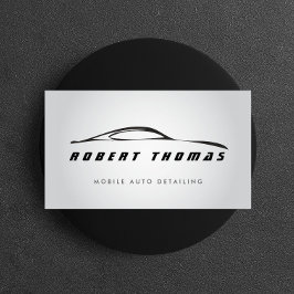GRÅTT AUTO DETAILILILING, AUTO REPAIR-AFFÄRSKORT VISITKORT