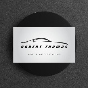 GRÅTT AUTO DETAILILILING, AUTO REPAIR-AFFÄRSKORT VISITKORT