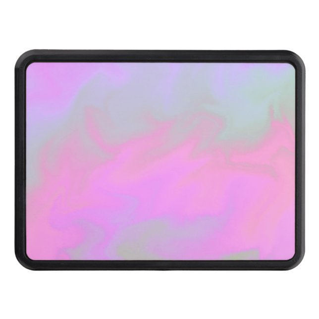 Grått av flytande konst Marble Rosa Dragkroksskydd (Framsidan)