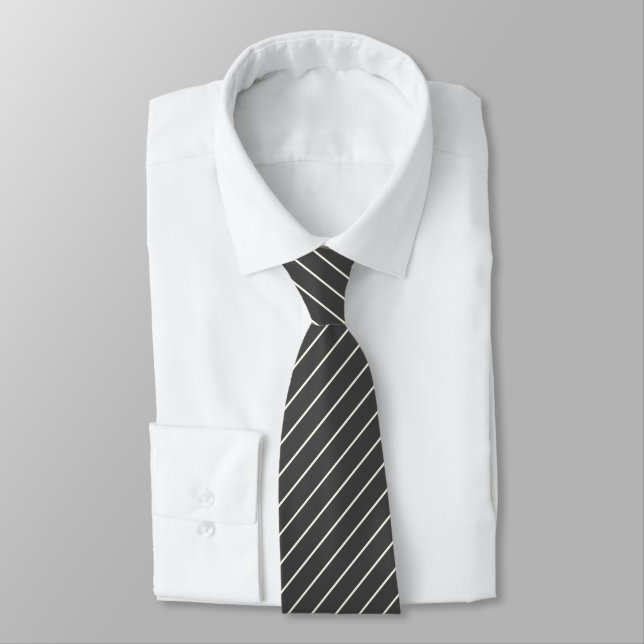 Grått av kol med Ivory White Streck Slips (Bunden)
