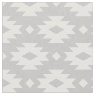 Grått Aztec Tyg