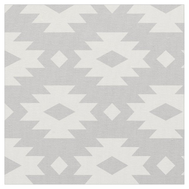 Grått Aztec Tyg (Närbild)