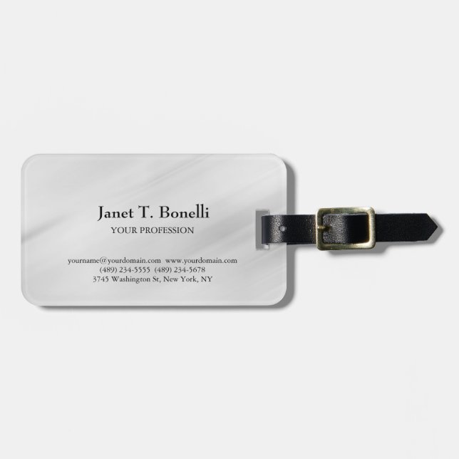 Grått Bakgrund Elegant Enkel Professionell Enkel  Bagagebricka (Horisontell Framsida)