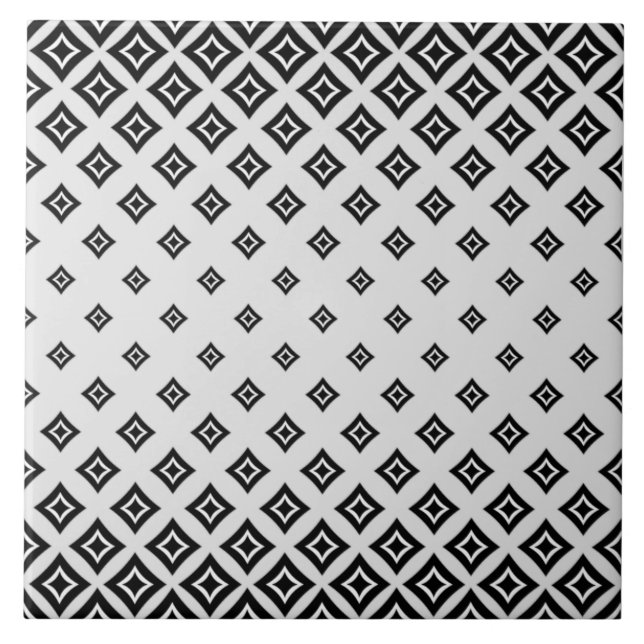 Grått Bakgrund Färg och Geometric Square Mönster Kakelplatta (Framsidan)