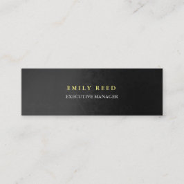 Grått-bakgrund, modern, enkel professionell-sladd mini visitkort