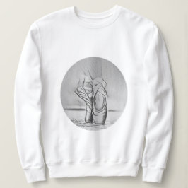 Grått Ballet Shoes Simple Ballerina T Shirt