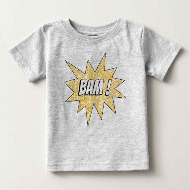 Grått BAM! Tee (Framsida)