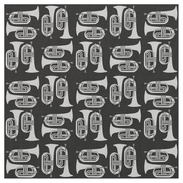 Grått Baritone Crosshatch Tyg (Närbild)