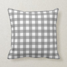 Grått Basic Gingham Checkered Mönster