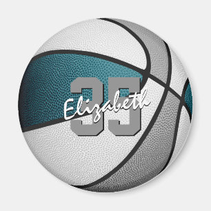 grått basketbollslag färg ungar party gåvor magnet