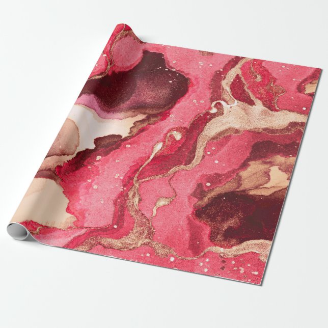 Grått Batik Illustration. White Silky Struktur. Ro Presentpapper (Utrullad)