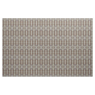 Grått Beige Khaki Taupe Brown Eclectic Ethnic Art Tyg