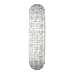 Grått belägger med tegel mönster skateboard bräda 21,5 cm