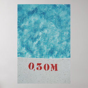 Grått-betong bassäng vid 0,30 meter poster