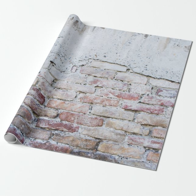 Grått-betongvägg Presentpapper (Utrullad)