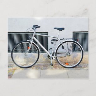 Grått Bicycle, Köpenhamn, Danmark Vykort