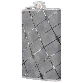 Grått-bild uppdelad i rektangel, tråd för ljusstyr fickplunta