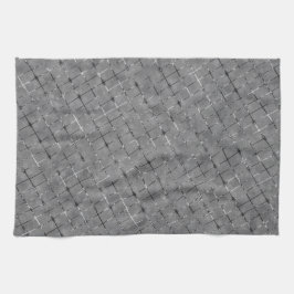 Grått-bild uppdelad i rektangel, tråd för ljusstyr kökshandduk