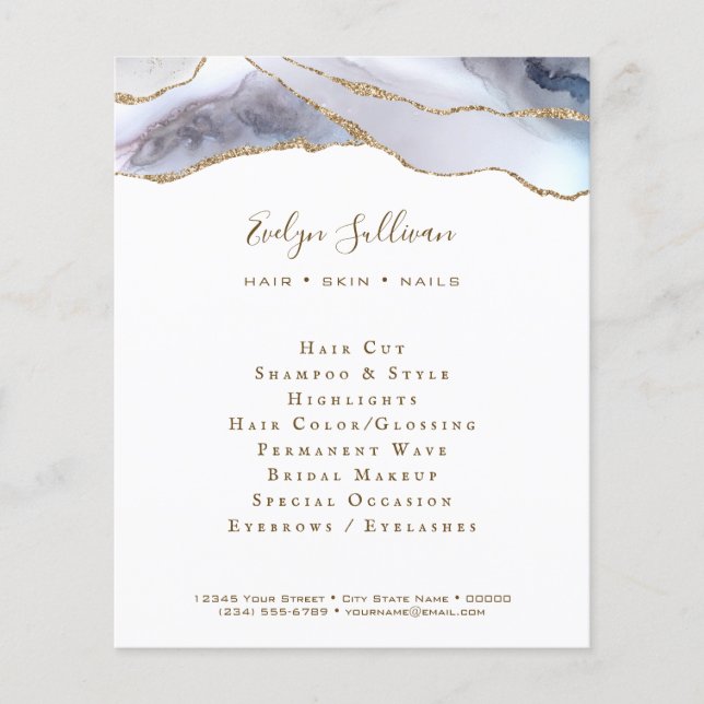 Grått-blå flygare flygblad (Framsidan)