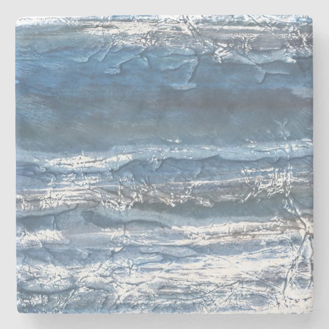 Grått-blå marmor stenunderlägg (Framsidan)